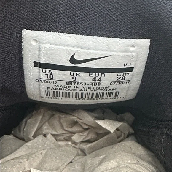 Nike Black and Blue Zoom Shift Sneakers Men's Size 10 New In Box - Picture 9 of 10